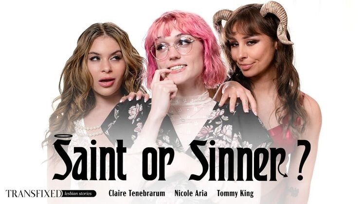 [Transfixed] - Shaved Brunettes in Lingerie Seduce Tommy - Claire Tenebrarum - Nicole Aria - Tommy King