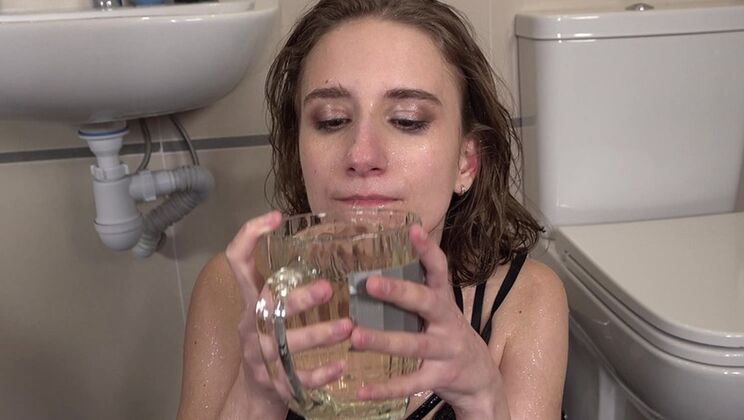 [VKStudio] - Beautiful Brunette Pisses and Gets DP'd - Oliver Trunk - Anastasia Mistress