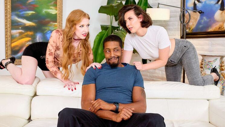 [AdultTime] - Cum on Tits in Interracial Threesome - Casey Calvert - Isiah Maxwell - Sonia Harcourt