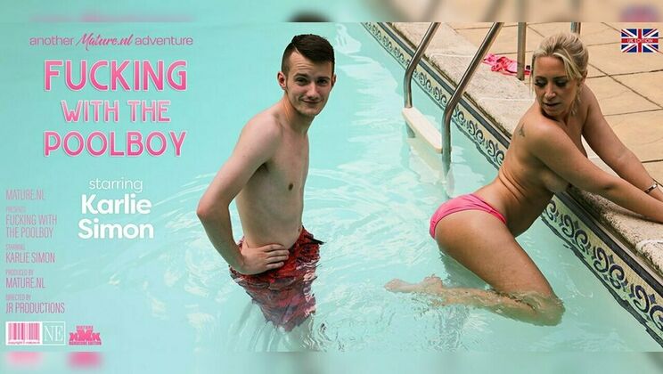 [Mature.nl] - Karlie Simon's Kissing and Fucking with Pool Boy - Sam Bourne - Karlie Simon (EU)