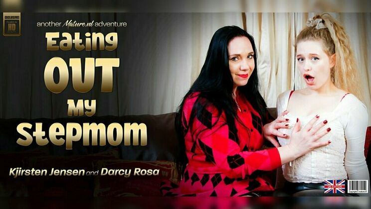[Mature.nl] - Darcy Rosa Fucks Stepmom Kjirsten Jensen's Wet Pussy in Lesbian Scene