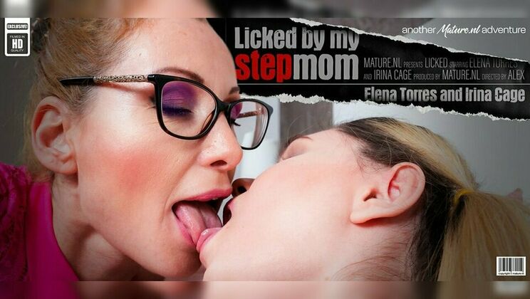 [Mature.nl] - Stepmom Elena Torres and Stepdaughter Irina Cage: A Fucking Session