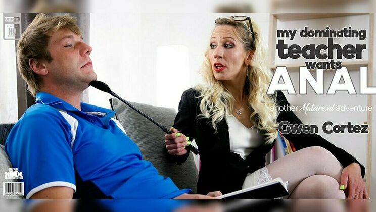 [Mature.nl] - Student Gets Anal from Hot Blonde MILF Gwen Cortez