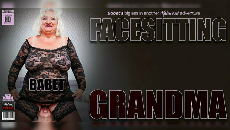 [Mature.nl] - Granny Babet's pantyhose-clad ass drives Roberto crazy - Roberto - Babet