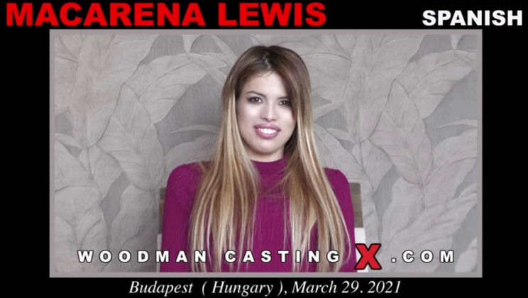 [WoodmanCasting] - Blonde Teen Macarena Lewis Skinny Striptease - Macarena Lewis