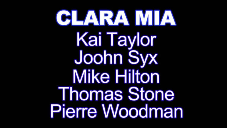 [ScenesXXXX] - Clara Mia's Wild Ride with 5 Horny Guys - Clara Mia