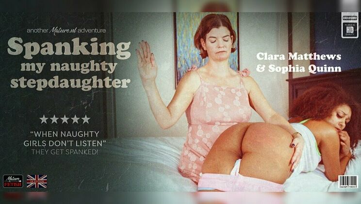 [Mature.nl] - Stepmom Clara Matthews and Teen Sophia Quinn Lesbian Spanking - Clara Matthews (EU) - Sophia Quinn