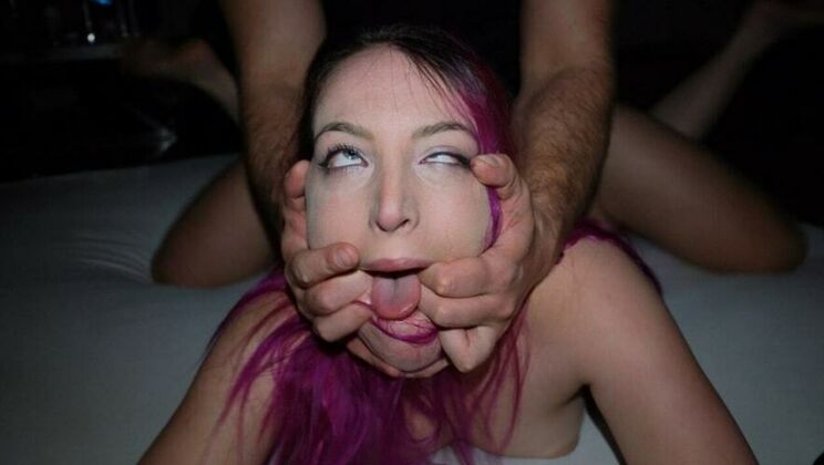 [PornForce] - Bleached Blonde Gets Brutal Facial Cumshot - Liz Rainbow - MrBigFatDick - Butt Spencer