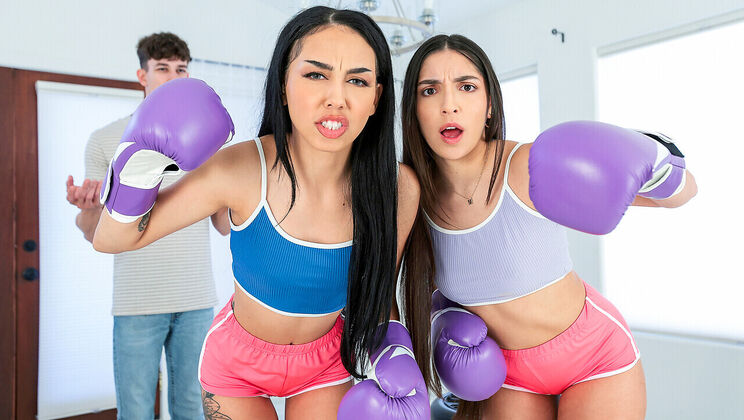 [MyFamilyPies] - Cameltoe Tease with Long Haired Latina - Bianca Bangs - Parker Ambrose - Madison Wilde