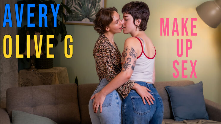[GirlsOutWest] - Hairy Lesbian Action with Avery & Olive G - Avery - Olive G