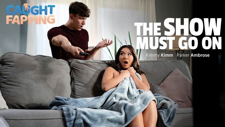 [CaughtFapping] - Brunette Teen Goes Wild with Interracial Sex - Kimmy Kimm - Parker Ambrose