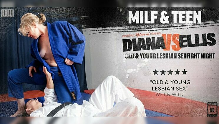 [Mature.nl] - Wet Pussy and Fingering: Lesbian Sex Between Diana and Ellis