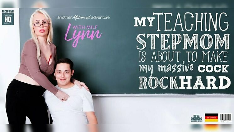 [Mature.nl] - Stepson Fucks Blonde Stepmom Lynn While Wearing Glasses - Jimmy Twice - Lynn (EU)