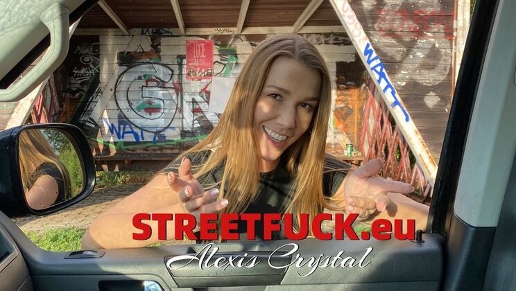 POV Blowjob in Car with Big Cock Alexis Crystal