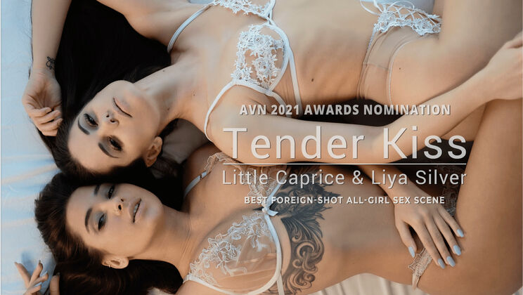 [CapriceDivas] - Shaved Brunette Babes Kissing and Fingering - Liya Silver - LittleCaprice