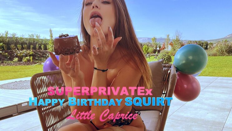[SuperPrivateX] - Squirt Frenzy with Little Caprice on Her Special Day - LittleCaprice