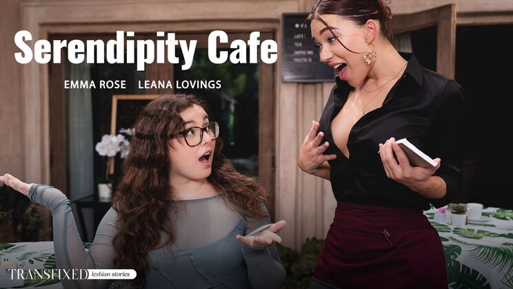 [Transfixed] - Shaved Brunette Takes Cock in Deepthroat - Emma Rose - Leana Lovings