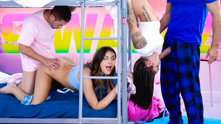 [DaughterSwap] - Taboo College Swapping with Cum in Mouth - Nicky Rebel - Selina Bentz - Peter Fitzwell - Bunny Fae