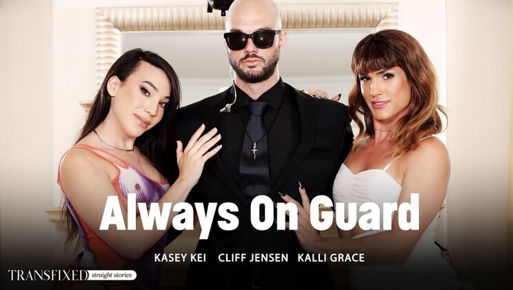 [Transfixed] - Threesome with Two Shemales and a Guy - Kasey Kei - Cliff Jensen - Kalli Grace