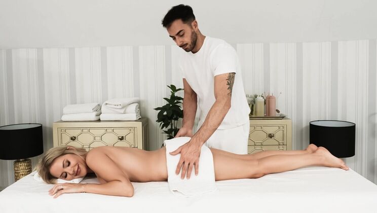 [RKPrime] - Big Tit Massage Turns Into Rough Doggystyle Fuck - Maya Rose - Francis X