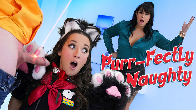 [AskYourMother] - Stepfamily Threesome - Freya Von Doom Fucks Petite Neko & Horny Stepson - Freya Von Doom - Jimmy Michaels - Misty Meaner