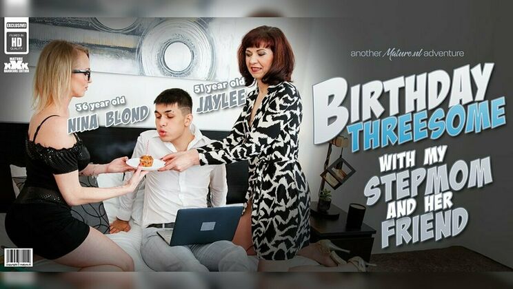 [Mature.nl] - MILF Jaylee and her friend Laura fuck stepson together - Jaylee - Laura Blond - Bruno Baxter