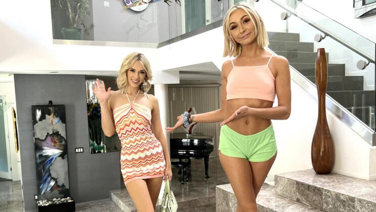 [intimatePOV] - Girlfriend Gets Surprised By 3-Way - Chloe Temple - Sky Pierce
