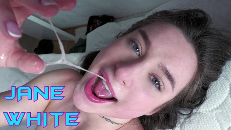 [WakeupnFuck] - Brunette Jane White Gagged & Tied Up for Sex - Jane White