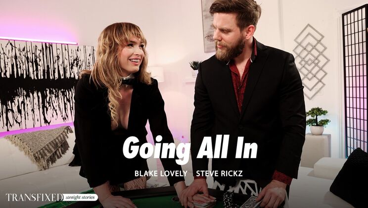 [Transfixed] - Hardcore Anal and Blowjob with Sexy Blonde Shemale - Blake Lovely - Steve Rickz