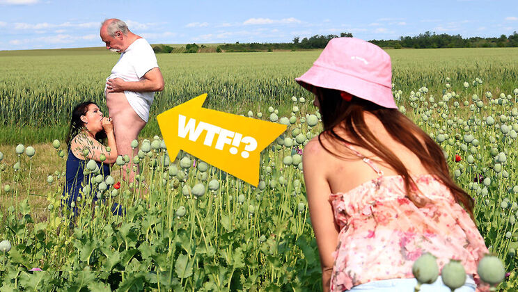 [GrandparentsX] - Hardcore Outdoor Sex with Curvy Couple