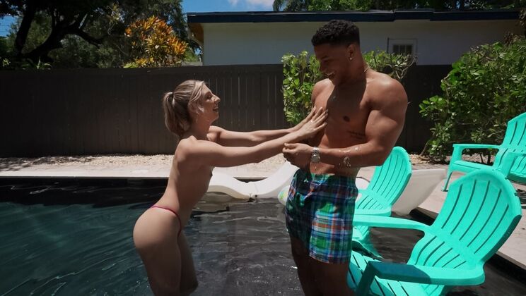 [RKPrime] - Hidden Outdoor Creampie for Blonde with Big Cock - Mike Ox - Cheerleader Kait