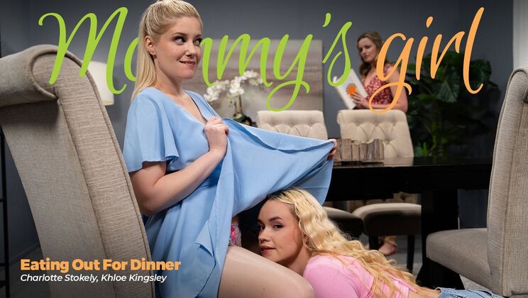 [Girlsway] - Blonde on Blonde Face Sitting Dinner - Charlotte Stokely - Khloe Kingsley