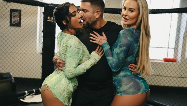 [DigitalPlayground] - Natural Tits & Enhanced Body Threesome - Pussy Licking & Ass Licking - Juan Lucho - Yasmina Khan - Ali Rose