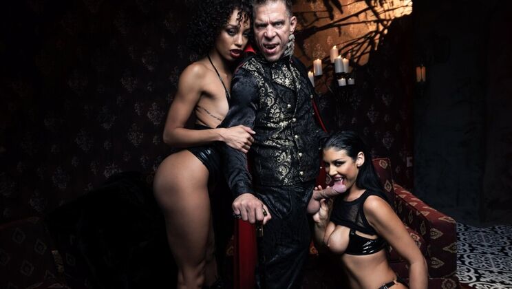 [DigitalPlayground] - Anal Threesome with Big Tits Brunette & Black Queenie Sateen - Mick Blue - Alexis Tae - Queenie Sateen