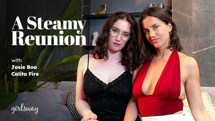 [Girlsway] - Calita Fire Josie Boo: Natural Tit Lesbians Face Sitting Fun - Calita Fire - Josie Boo