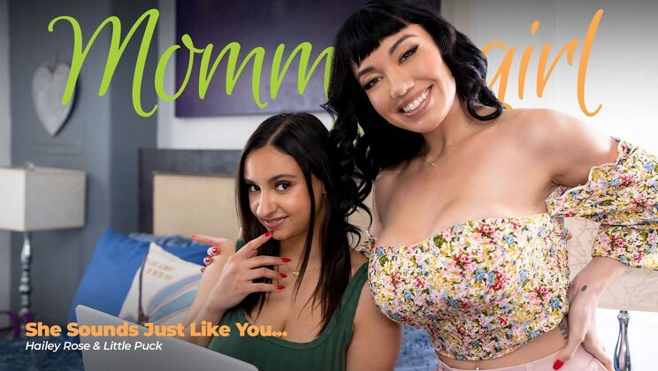 [Girlsway] - Big Tit Latina Fingering Hairy Teen Brunette - Little Puck - Hailey Rose