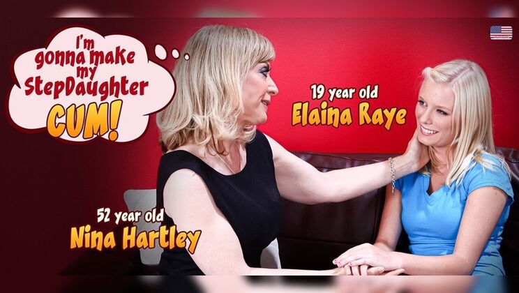 [Mature.nl] - Nina Hartley makes stepdaughter Elaina Raye cum in first lesbian experience - Elaina Raye - Nina Hartley