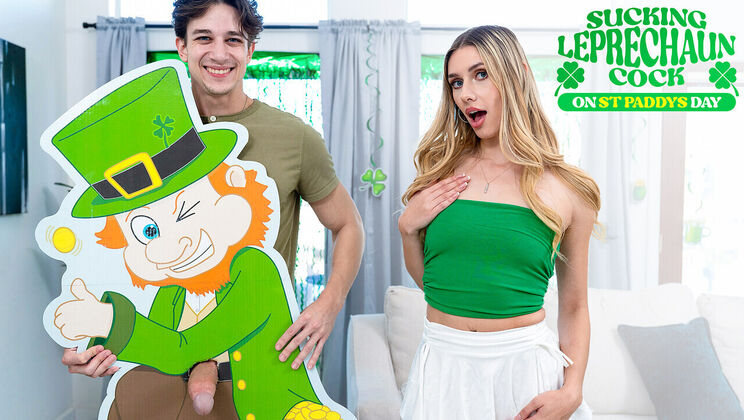 [PrincessCum] - Blonde Couple Fun on St. Patrick's Day - Parker Ambrose - Emily Jade
