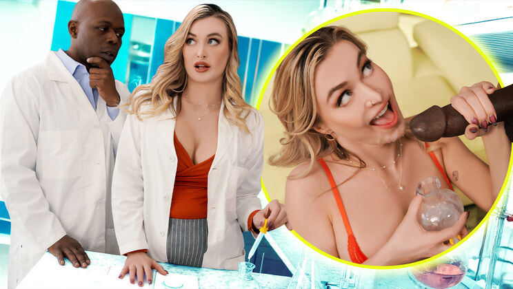 It’s for Research! Blonde MILF Scientist Gets BBC Facial