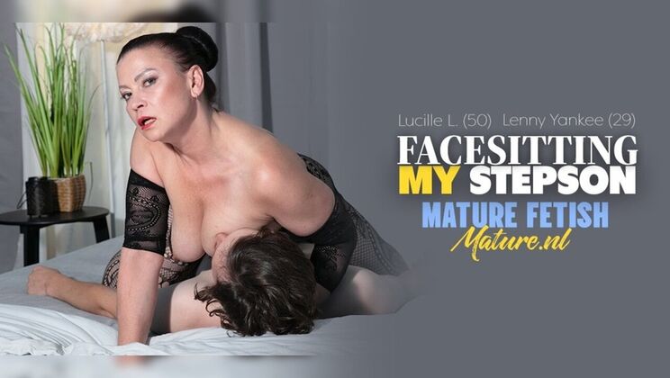 Mature Slut Lucille L. Sits On StepSon's Face And Grinds Until She Cums